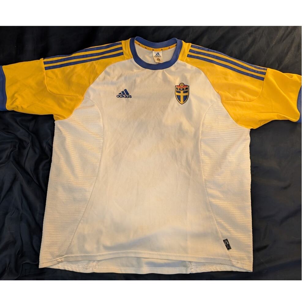 Adidas Sweden National Team 2002-2004 away soccer jersey Size 2XL XXL